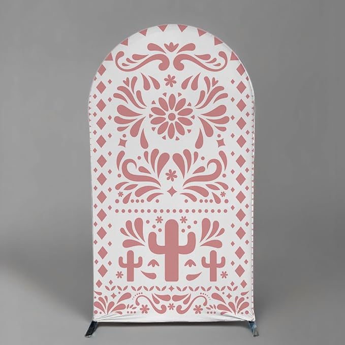 Mexico Theme Arch Stand Covers Fiesta Wedding Party Elastic Fabric Background - Image 2