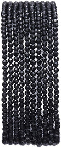 Faceted Natural Flint Stone Round Loose Semi Gemstone Beads by Beadia