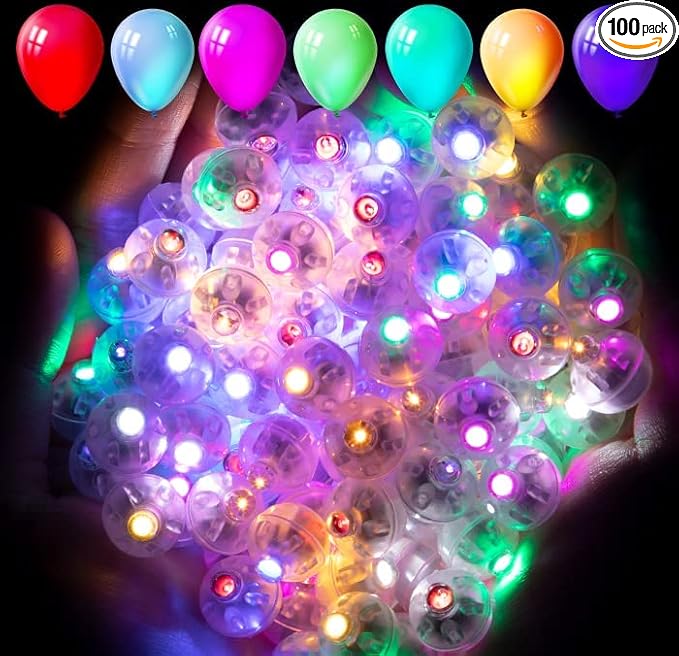 Aogist 100pcs 10-Colors Mini Lights, Long Standby Time Waterproof LED Balloon by Aogist