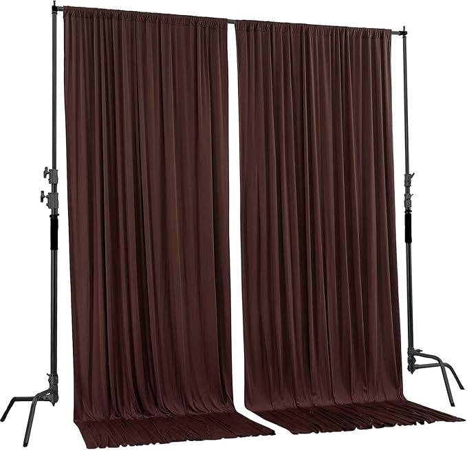 AK TRADING CO. 10 feet x 8 feet IFR Polyester Backdrop Drapes Curtains Panels - Image 2