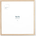 Opposite Wall - 16x16 in - Natural Solid Oak Wood Picture Frame - Lightweight by OppositeWall