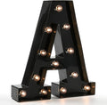 Light Up Black Alphabet Marquee Letters Sign LED Marquee Number Lights Sign by OYCBUZO