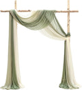Floroom Wedding Arch Draping Fabric 3 Panels 20Ft Chiffon Fabric Drapes Arbor by Floroom