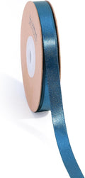 LaRibbons Navy Satin Ribbon 3/8 Inch 25 Yards Luxury Double Faced Blue Silk by LaRibbons