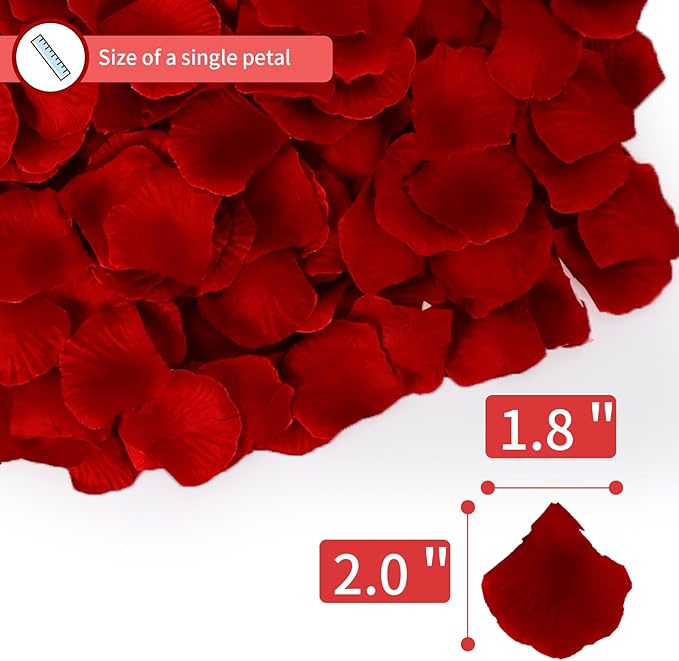 1000 Pcs Artificial Fake Rose Petals, Flower Petals - Image 3
