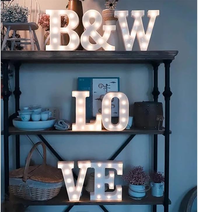 MUMUXI Marquee Light Up Letters | Large Light Up Numbers | Battery Powered and - Image 4