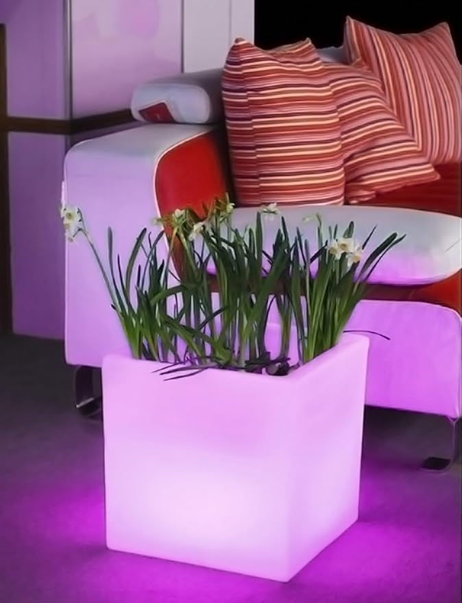 Mr.Go 16-inch SEMI-Storage LED Light Cube, Rechargeable RGB Color Changing - Image 4