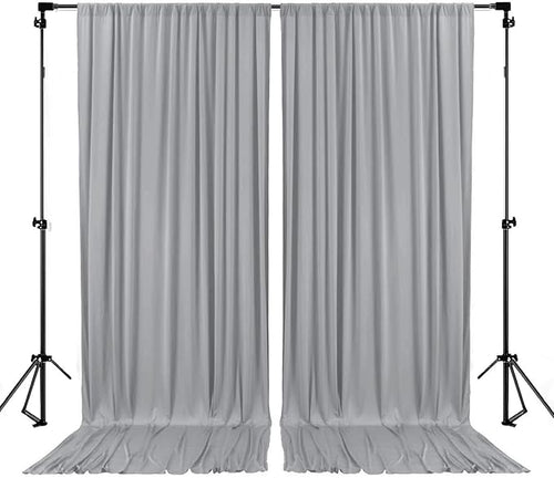 10 x 7 Feet New Dark Grey Backdrop Curtain by ZEBMOON