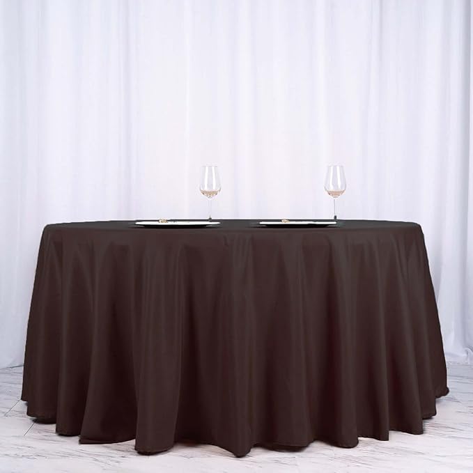 Efavormart Round Tablecloth, 120 Inch Stain & Wrinkle Resistant Washable Table - Image 3