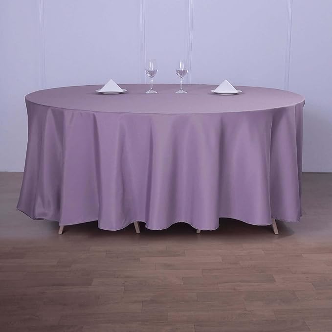 Efavormart Round Tablecloth, 120 Inch Stain & Wrinkle Resistant Washable Table - Image 3