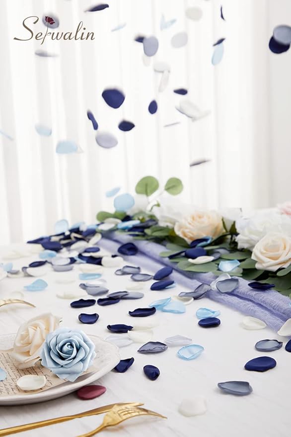 Serwalin 500Pcs Silk Rose Petals Artificial Flower Petals - Image 6