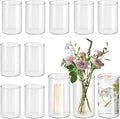 12pcs Glass Vase Cylinder Vases by OGEH