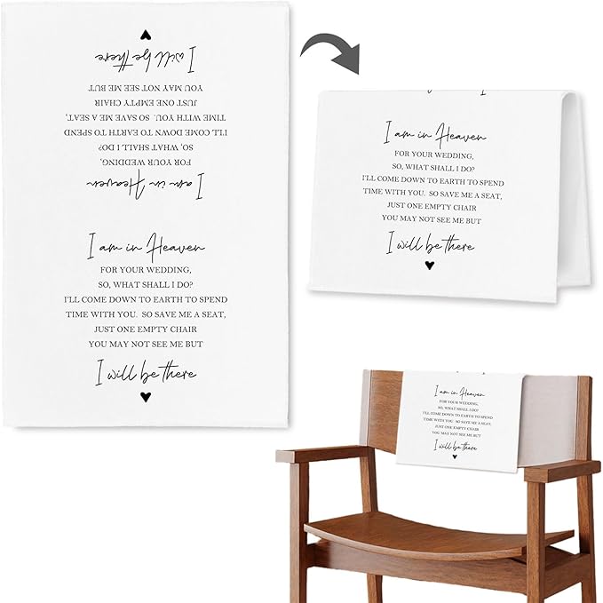 In Loving Memory Wedding Sign, I Am in Heaven by Unknown