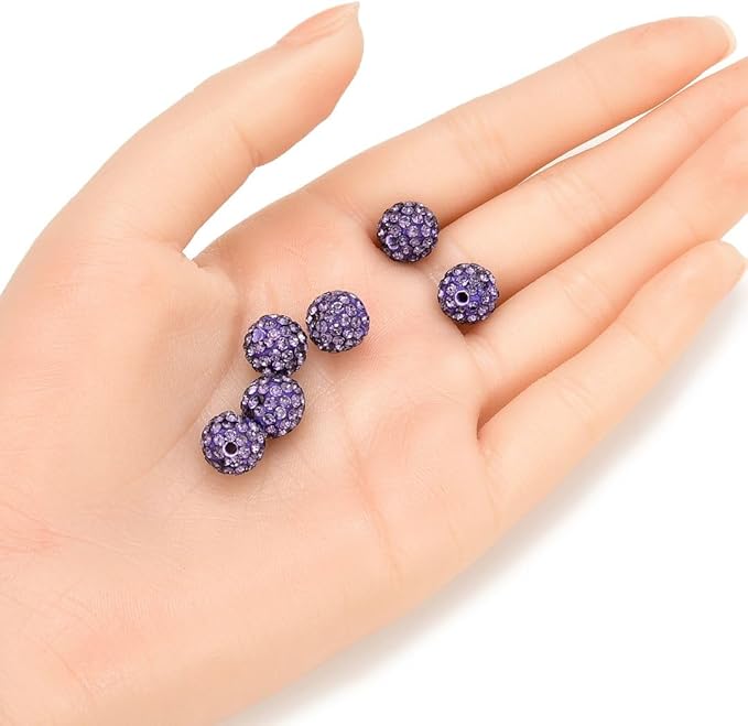 25pcs Adabele Grade A Suncatcher Crystal Rhinestone Pave Loose Beads 10mm - Image 2