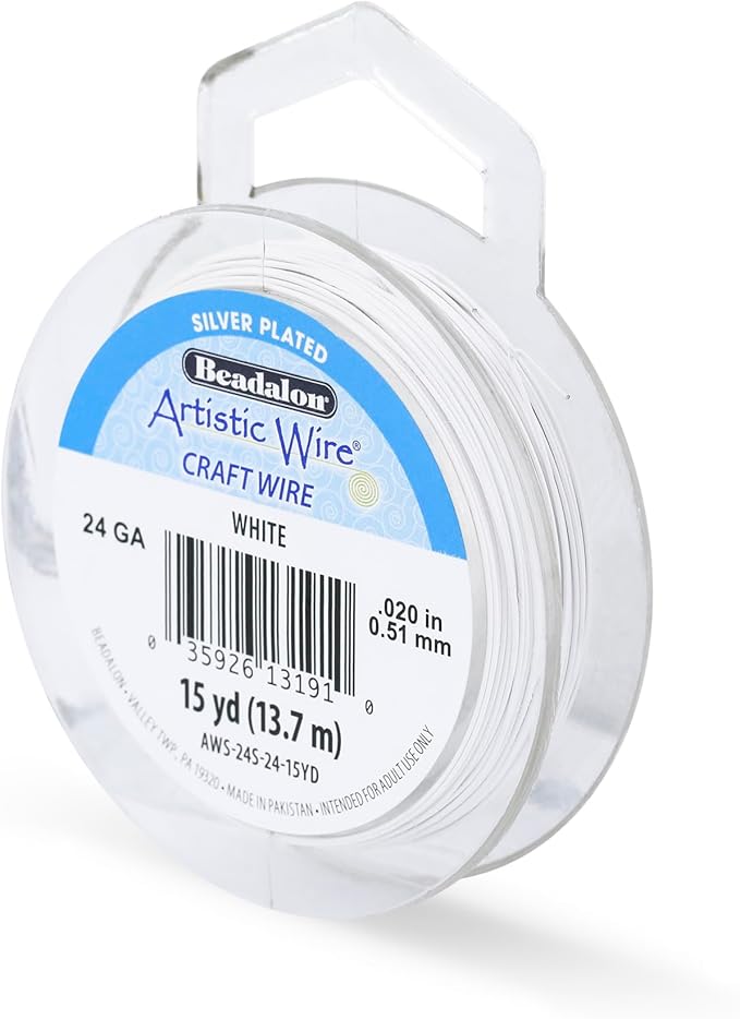 Artistic Wire, 24 Gauge Silver Plated Tarnish Resistant Colored Copper Craft by ArtisticWire