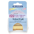 Beadalon ColourCraft Wire, 22 Gauge, Brass Light Color, 20 yd Spool by Beadalon