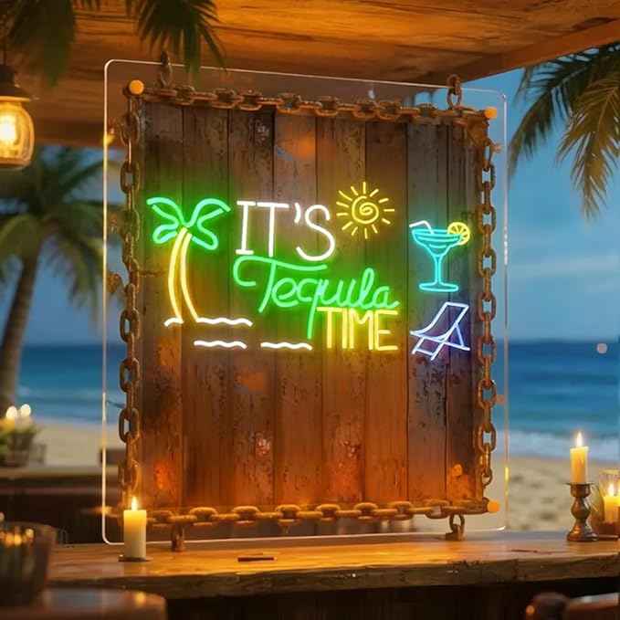 It’s Tequila Time Custom Neon Sign | Outdoor Waterproof Bar Deco | Personalized - Image 5