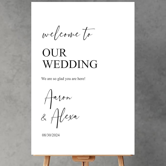 Welcome Sign Wedding, Customized Wedding Welcome Sign, Custom Wedding Welcome by Custom