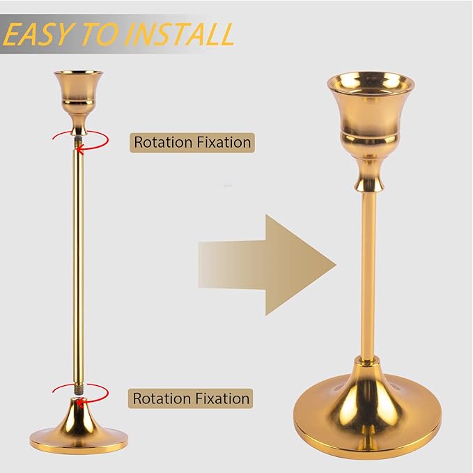 Candlestick Holders, Taper Candle Holder - Image 4
