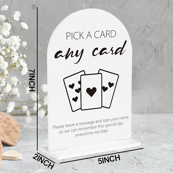 Playing Cards Guest Sign, Wedding Guest Book Desk Decor, Wedding Engagement - Image 2