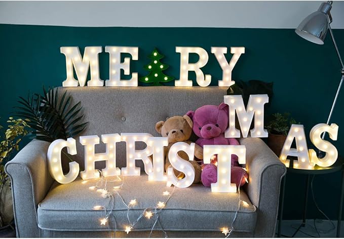 MUMUXI Marquee Light Up Letters | Large Light Up Numbers | Battery Powered and - Image 6