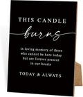 Funeral Sign, 8x11 Black Minimalist Style Loss of Loved One Memorial Sign by TCJIU