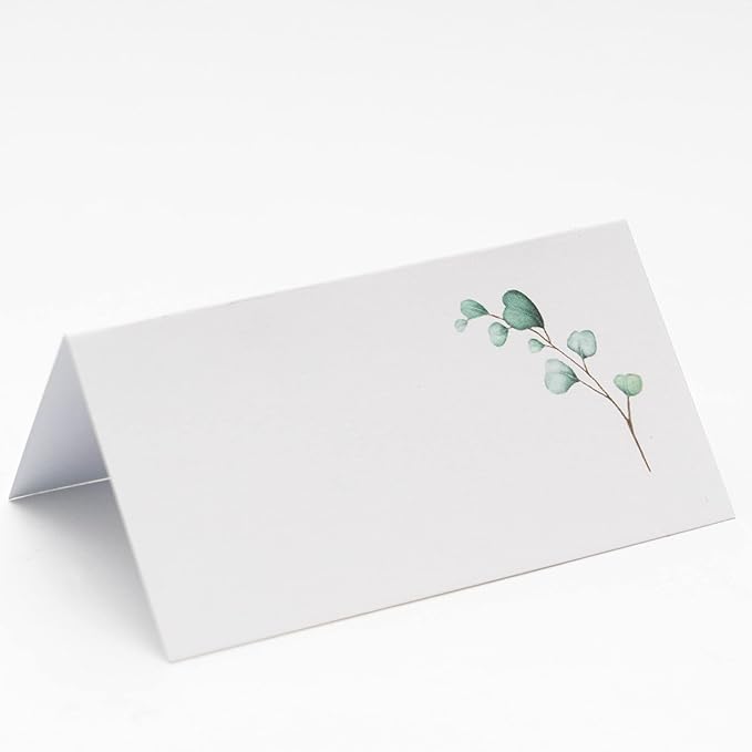 Watercolor Place Cards for Wedding or Party, Seating Place Cards for Tables by CLEVERSIGNS