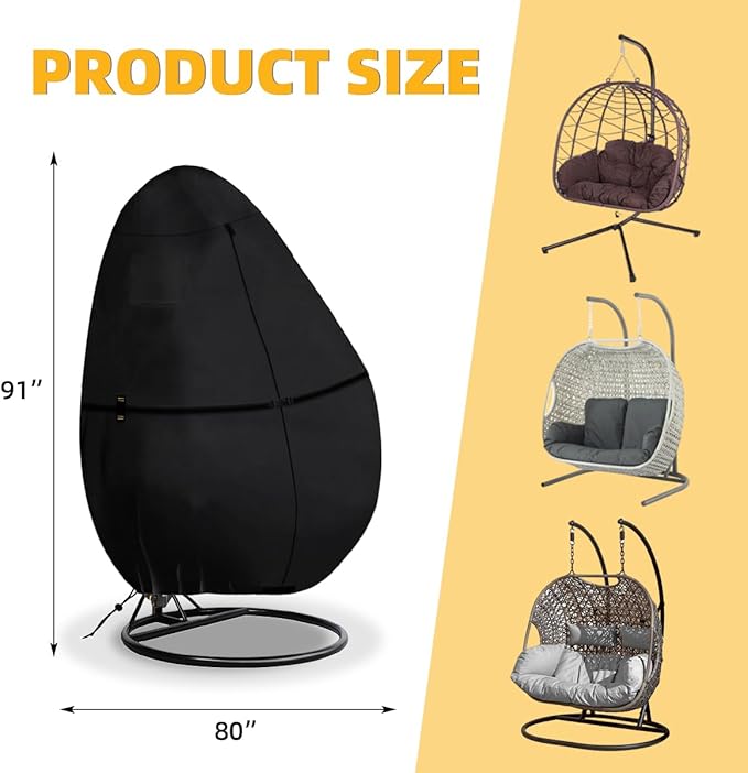 Outdoor Egg Chair Cover Waterproof - Image 2