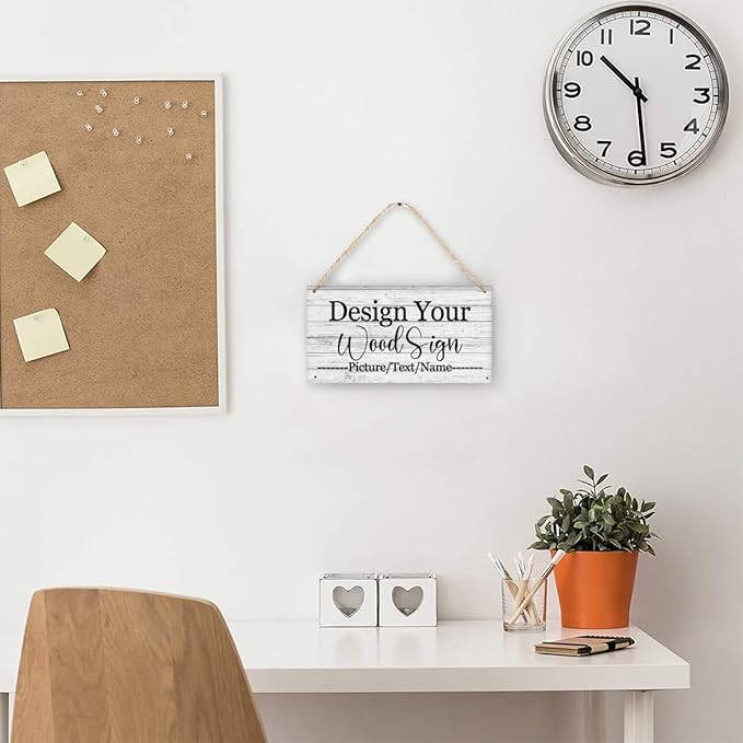 Custom Personalized Board Hanging Wood Sign, Design Your Welcome Sign, - Image 6