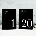 JINMURY Black Wedding Table Numbers 1-20 by JINMURY