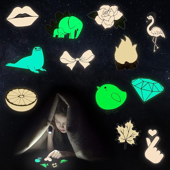 QTL Glow in The Dark Stickers for Wall Stickers for Kids Glow in Dark Stickers - Image 2