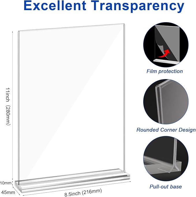 Acrylic Sign Holder, 10 Pack - Image 5