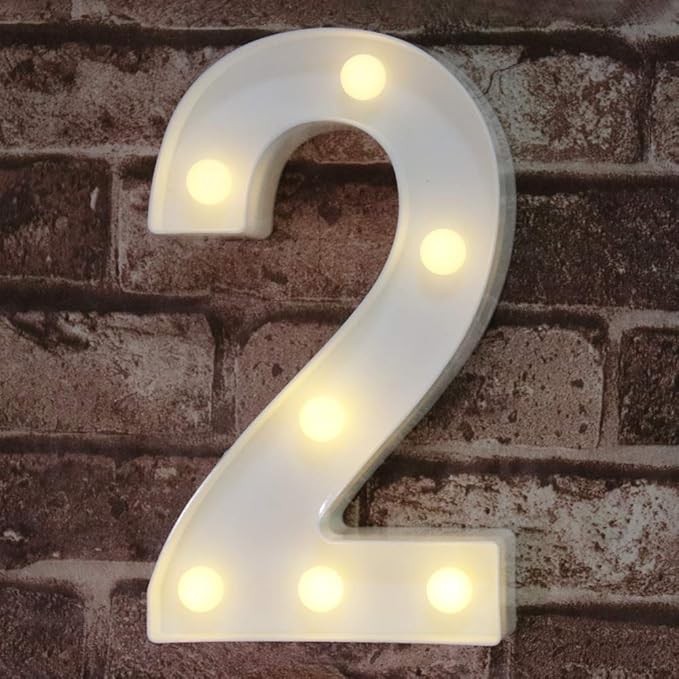 Pooqla Decorative Led Light Up Number Letters by Pooqla