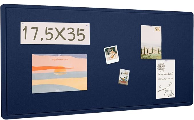 Bulletin Board, 35 x 17 1/2 inches Felt Board by Lightomorrow
