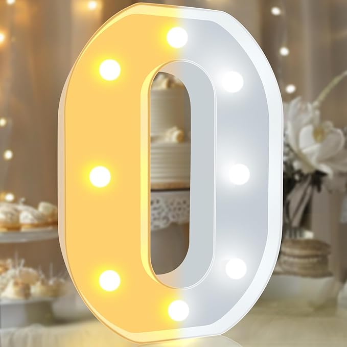 Pooqla LED Light Up Numbers, Warm White and Cool White Decorative Lighted - Image 7