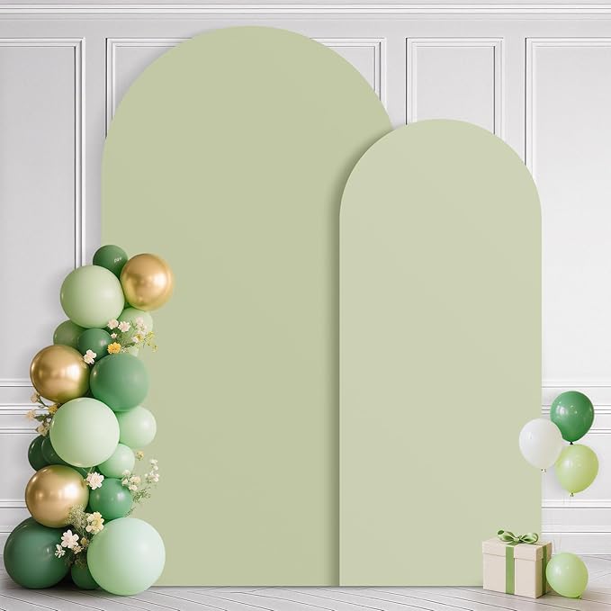 Ledido Wedding Arch Backdrop Cover 6FT 7.2FT Arch Covers 2Set Fitted Stretchy by Ledido