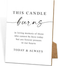 Funeral Sign, 8x11 White Minimalist Style Loss of Loved One Memorial Sign by TCJIU