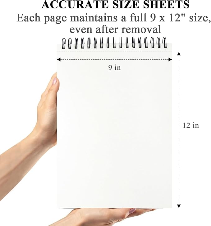Belenova 9" x 12" Marker Paper Pad, 100 Sheets Bleedproof Sketchbook - Image 8