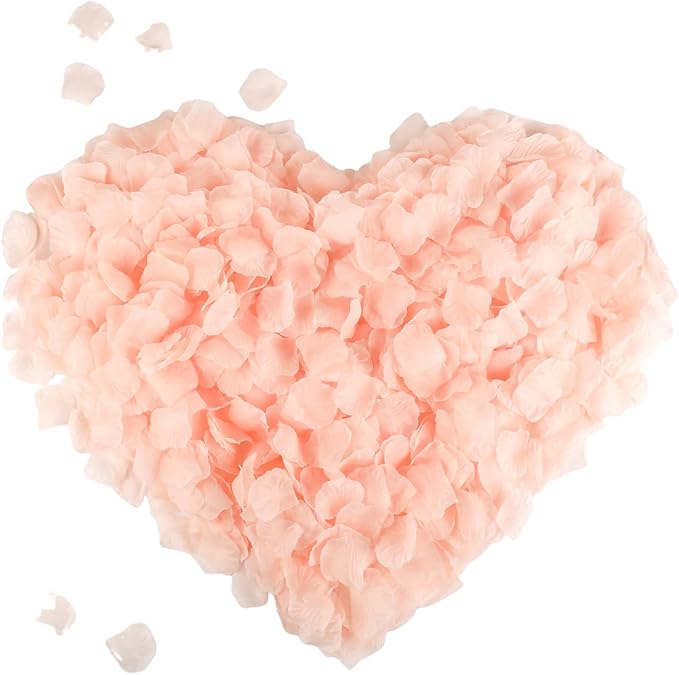 CODE FLORIST 1100 PCS Champagne Silk Rose Petals by CODE+FLORIST