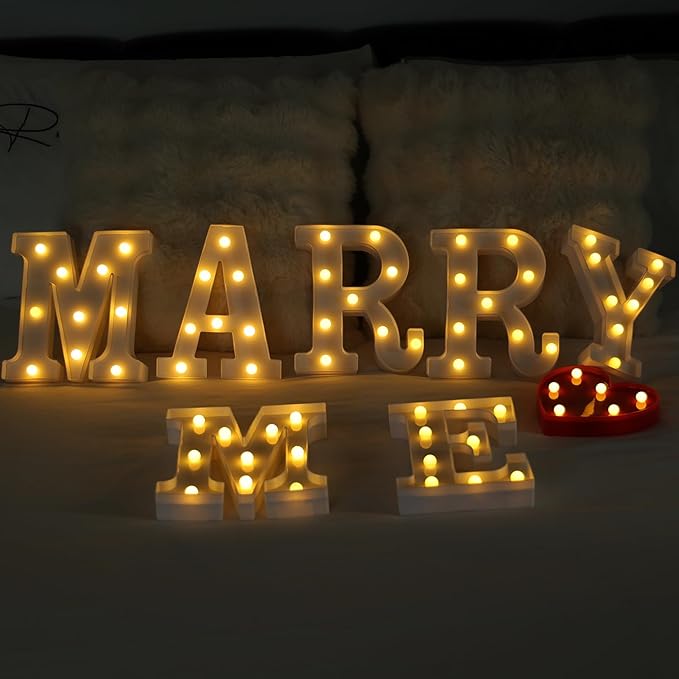 Marry Me Light Up Letters, Led Marry Me Sign - Image 5