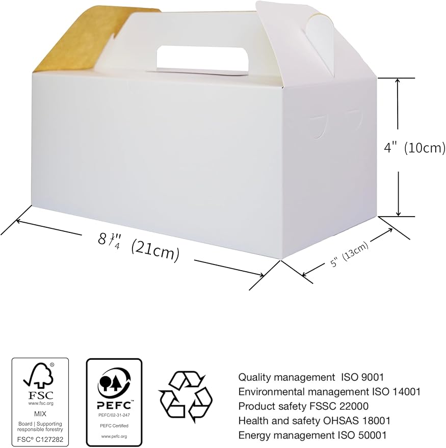 PandaPandaPPS 50 Pack White Gable Boxes - Image 3