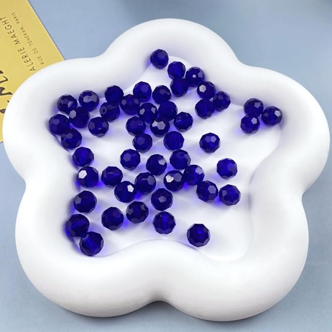 200 PCS 6mm Crystal Glass Beads Round Multiple Faceted Loose Spacer Glass Beads - Image 6