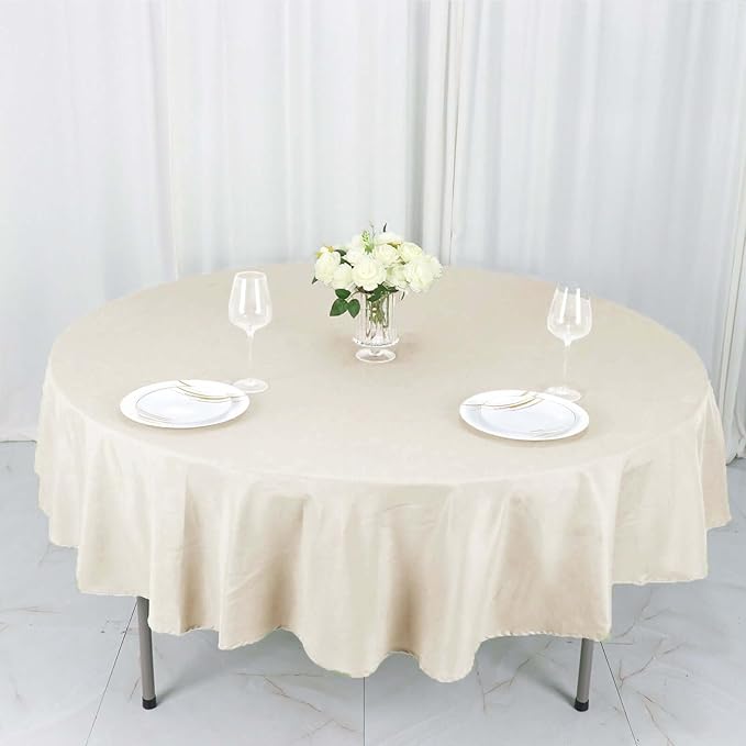 Efavormart Round Tablecloth, 90 Inch Stain & Wrinkle Resistant Washable Table - Image 9