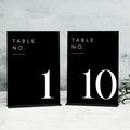 JINMURY Black Wedding Table Numbers 1-10 by JINMURY