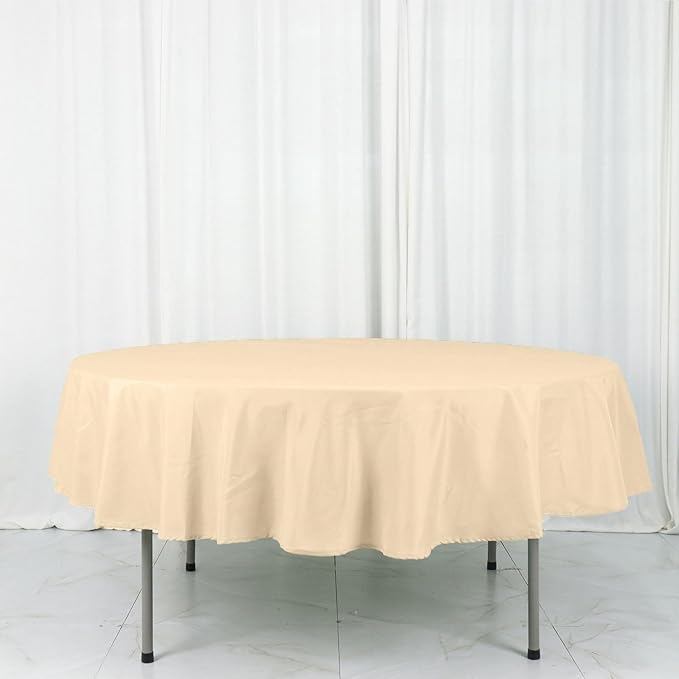 Efavormart Round Tablecloth, 90 Inch Stain & Wrinkle Resistant Washable Table by efavormart
