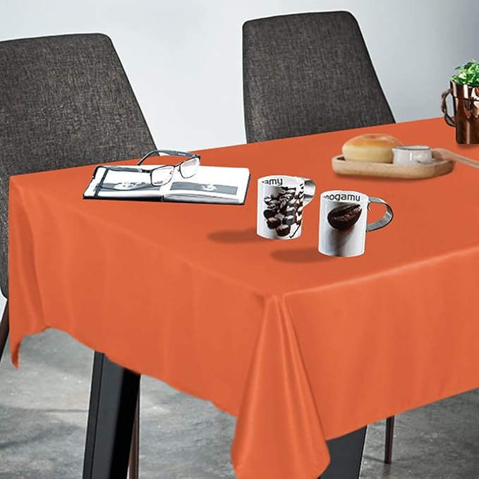 Fitable Rectangle Tablecloth Stain and Wrinkle Resistant Washable Polyester - Image 2