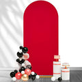 SoarDream 7.2FT Wedding Arch Cover Red Spandex Fitted Wedding Arch Stand Covers by SoarDream