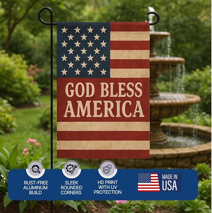 Custom Garden Flag with Pole Stand By DC – Personalized Garden Flags - Image 6