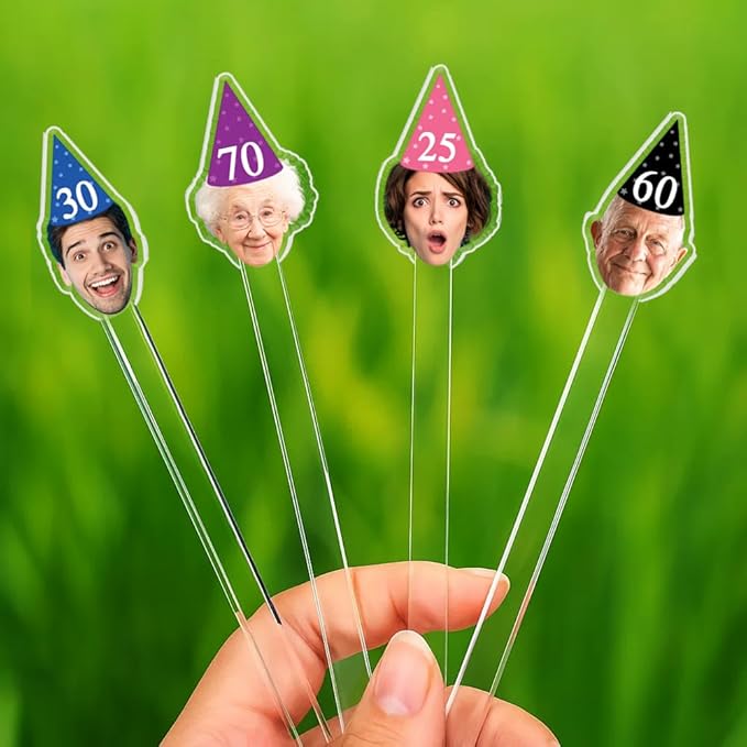 50 Pcs Personalized 50th To 90th Birthday Drink Stirrers - Image 5