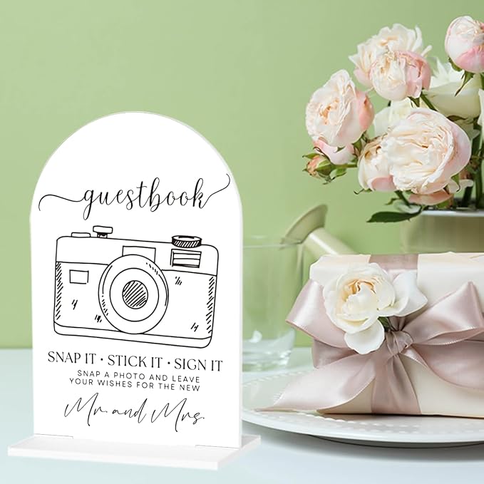 Wedding Photo Guest Book Sign, Guest Book Desk Decor - Image 6
